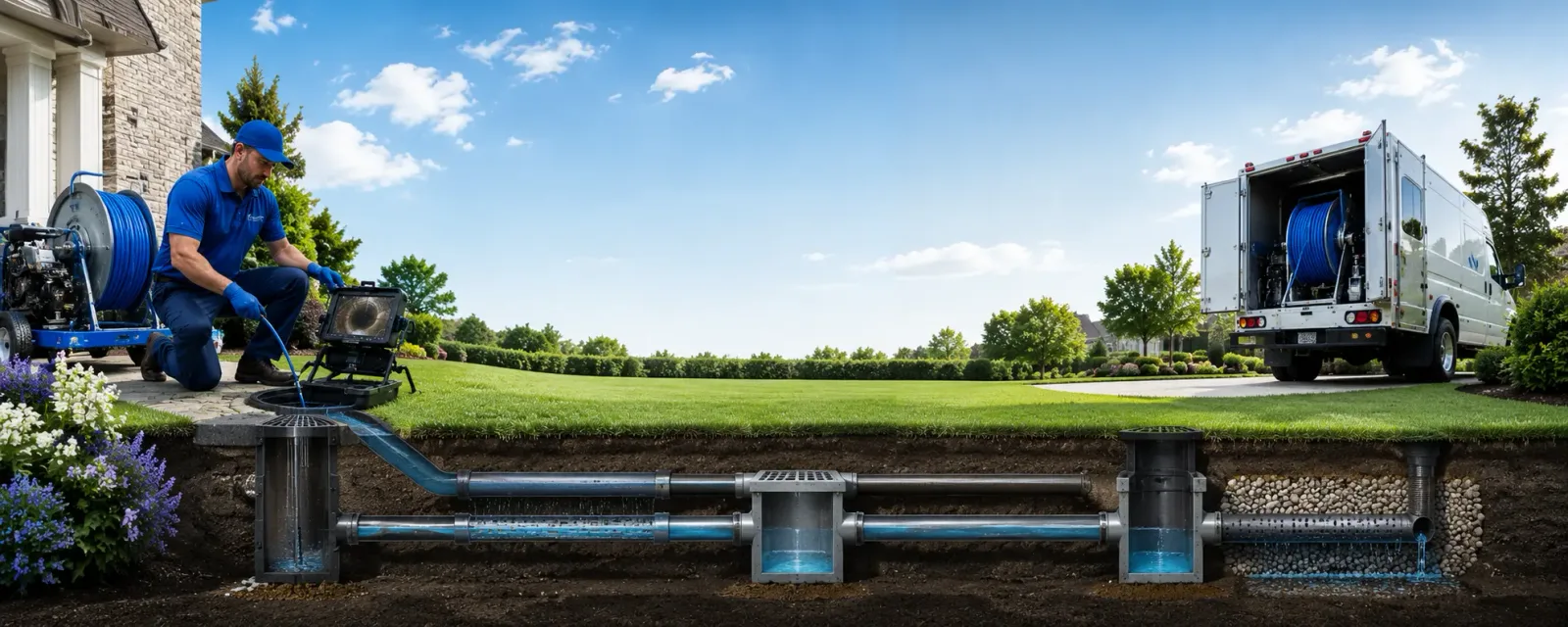 Outdoor drain cleaning information for Beasley, TX